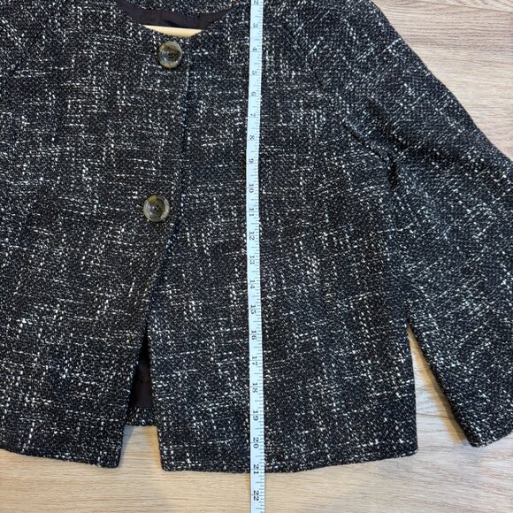 Vintage Jones New York Black & White Tweed Jacket – Size M - Picture 8 of 9